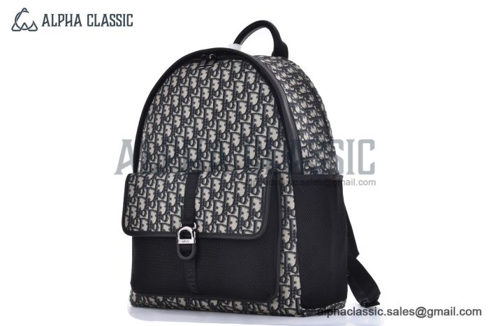 Dior Dior 8 Backpack Beige & Black Oblique Jacquard