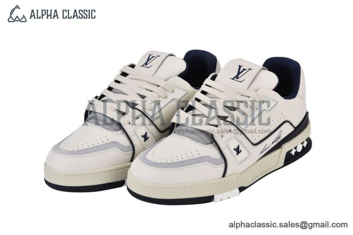 LV Trainer Sneaker White & Blue 1ABFA8