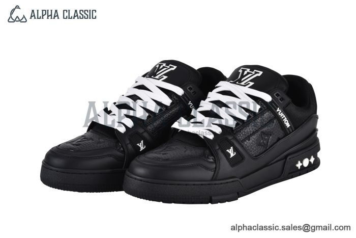 LV Trainer Sneaker Monogram-embossed Black 1AARF6