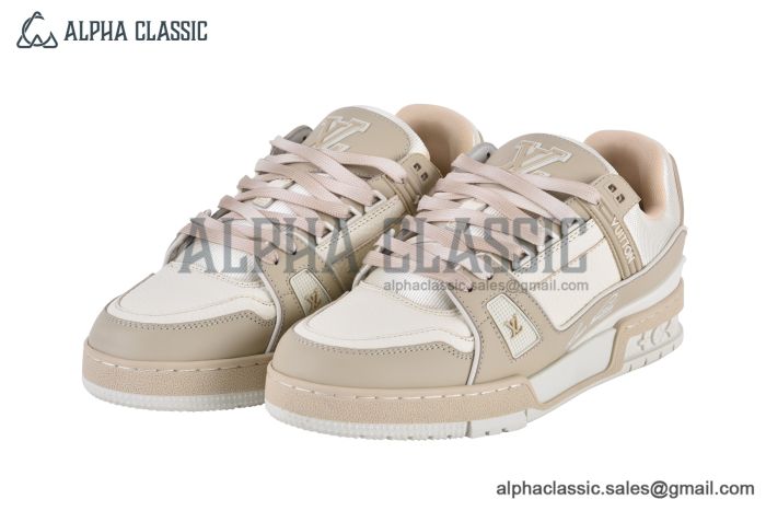 LV Trainer Sneaker Virgil Abloh Beige & White 1ADHDD