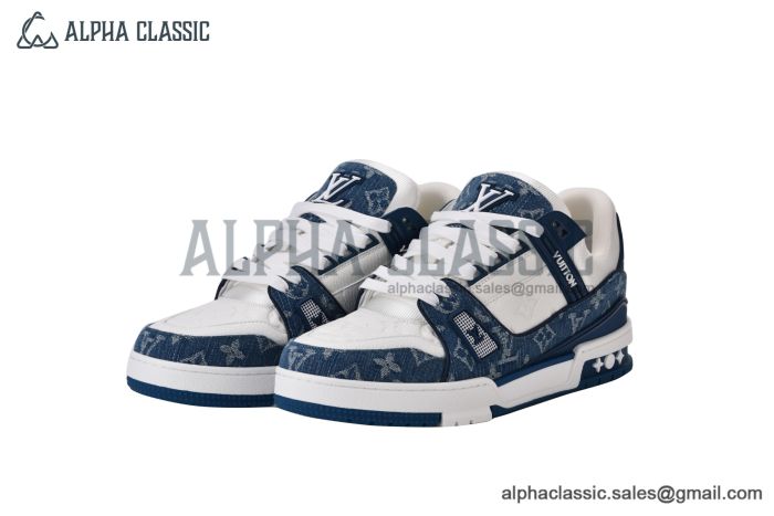 LV Trainer Sneaker Monogram Denim & Embossed 1A9JGT