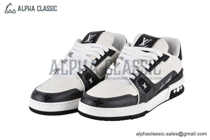 LV Trainer Sneaker Monogram Black & White 1AANEG