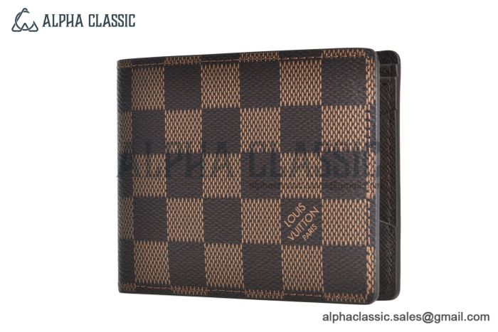 LV Slender Wallet Brown Damier Graphite Canvas N64002