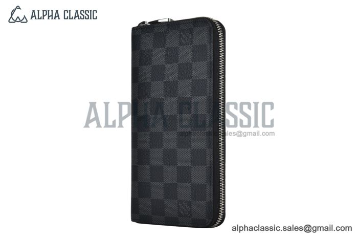 LV Zippy Wallet Black Damier Graphite Canvas N41662