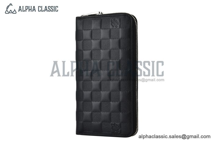 LV Zippy Wallet Black Damier Infini Leather N41661