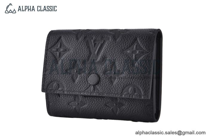 LV Victor Wallet Black Monogram Taurillon Leather M12635-1