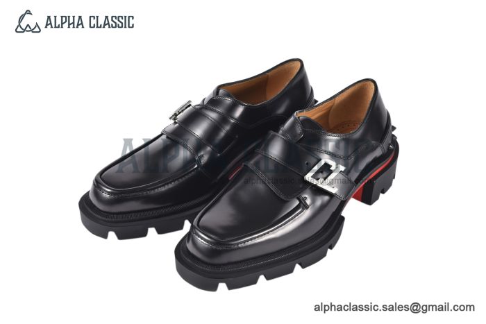 Christian Louboutin Varsimoc Black Calfskin Loafers