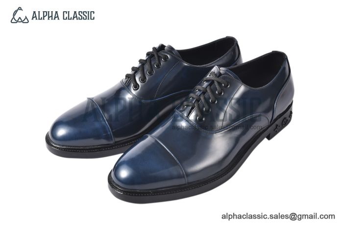 Louis Vuitton Varenne Richelieu Biue/Black Calfskin Oxfords