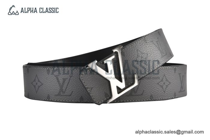 LV Initiales 40mm Reversible Belt Monogram Canvas and Calf Leather with Stainless Steel LV Initials Buckle