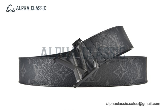 LV Pyramide 40mm Belt Brown Monogram Canvas with Matte Black LV Pyramide buckle