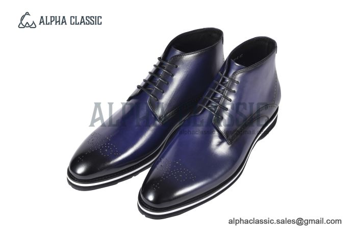 Berluti Blue Demesure Calfskin Boot