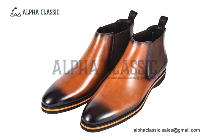 Berluti Light Brown Demesure Flex Calfskin Boot