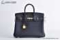 Hermes Birkin 25 Bleu Nuit Togo Leather Gold Hardware Fully Handmade