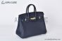 Hermes Birkin 25 Bleu Nuit Togo Leather Gold Hardware Fully Handmade