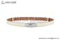 HERMES Lady Kelly 18 Buckle & White Epsom Leather Belt