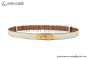 HERMES Lady Kelly 18 YG Buckle & White Epsom Leather Belt