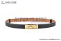 HERMES Lady Kelly 18 YG Buckle & Black Epsom Leather Belt