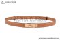 HERMES Lady Kelly 18 RG Buckle & Orange Epsom Leather Belt