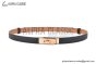 HERMES Lady Kelly 18 RG Buckle & Black Epsom Leather Belt
