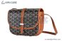 Goyard Belvedere PM Bag Canvas & Taurillon Leather Black & Tan