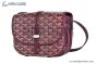 Goyard Belvedere PM Bag Canvas & Taurillon Leather Burgundy