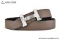 HERMES Constance Belt Buckle & Graphite / Craie Reversible Togo & Box 135 Leather Belt