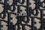 Dior Medium Rider Soft Hobo Bag Beige & Black Oblique Jacquard Black Grained Calfskin