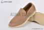 Loro Piana Summer Walk Loafer Suede Light Wood Smoke