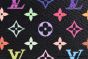 LV x TM Clemence Wallet Black Murakami Monogram Canvas M13408