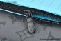 LV Brazza Wallet Black/Turquoise Monogram Eclipse Reverse Canvas M11467