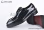 Prada Brushed Black Leather Derby I