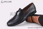 Hermes Paris Black Goat Leather Loafer