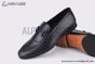 Hermes Slim Black H Buckle Black Smooth Leather Loafer