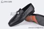 Hermes Karl Black Smooth / Croco Patern Leather Loafer