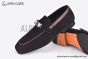 Hermes Karl Dark Brown Suede Leather Loafer