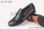 Hermes Ancora Black Smooth / Croco Patern Leather Loafer