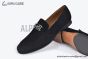 Hermes Tenor Black Suede Leather Loafer
