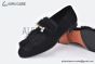 Hermes Honore Black Suede Leather with Hair Details
