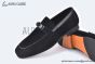 Hermes Karl Black Suede Leather Loafer