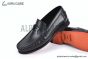 Hermes Karlo Black Smooth Leather Loafer with Black H Buckle
