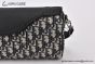 Dior Mini Roller Bag Beige & Black Oblique Jacquard with Black Grained Calfskin 