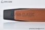 HERMES Constance Belt Buckle & Noir / Orange Reversible Togo & Box 135 Leather Belt