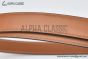 HERMES Lady Kelly 18 YG Buckle & Orange Epsom Leather Belt