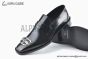 Balenciaga Black Waxed Leather BB Logo Loafer