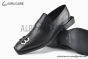 Balenciaga Black Grained Leather BB Logo Loafer