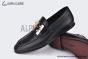 Dolce & Gabbana Black Brushed Calfskin Leather Loafer