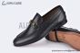 Gucci Black Grained Leather Loafer with Horsebit