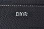 Dior Saddle Bag Black Grained Calfskin White Stiches