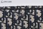 Dior Saddle Triple Pouch Beige & Black Dior Oblique Jacquard