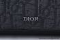 Dior Rider 2.0 Zipped Messenger Bag Black Oblique Jacquard with Black Grained Calfskin